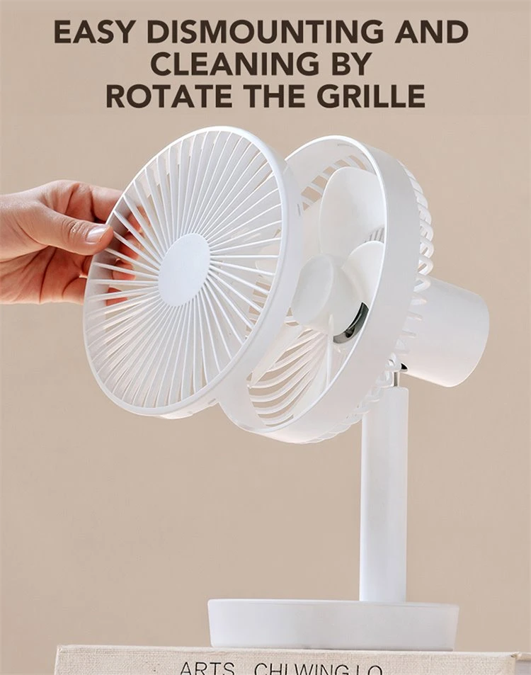 Mini rechargeable desktop fan
